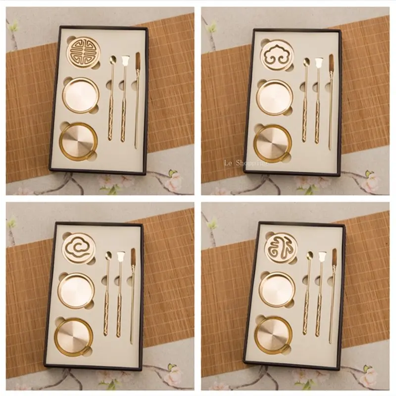 Pure Copper Incense Seal Furnace Gift Box Set DIY Bedroom for Buddha Incense Playing Tuo Tuo Seal Incense Path Utensils
Pure Copper Incense Seal Furnace Gift Box Set DIY Bedroom for Buddha Incense Playing Tuo Tuo Seal Incense Path Utensils