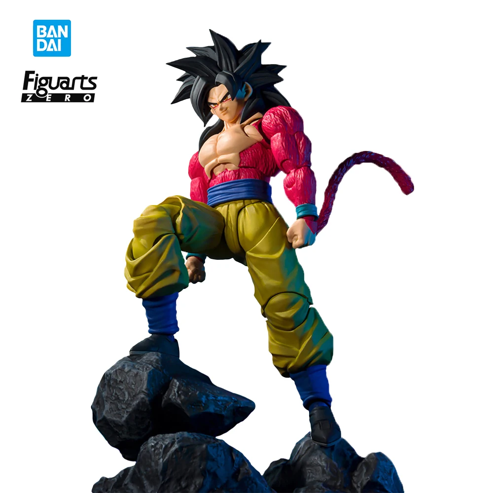 

BANDAI SHF Dragon Ball Gt Super Saiyan 4 Goku Ten Times Ka Me Ha Me Ha Shfiguarts Action Anime Figure Collectible Model Toys