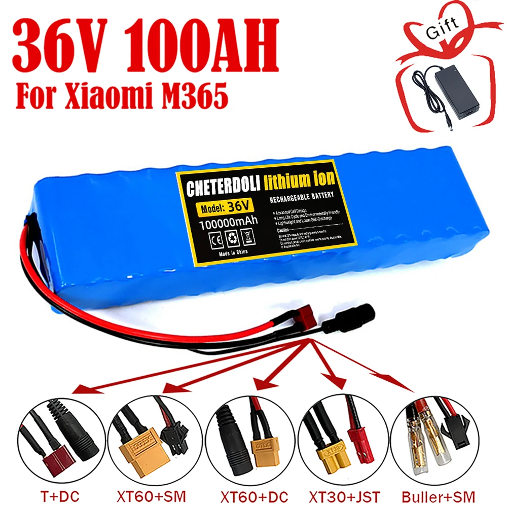 36 В 18650 Ач 10S3P 100 литиевый аккумулятор Вт 20A BMS T XT60 разъем для Xiaomi Mijia M365 Электрический велосипед Скутер
36 В 18650 Ач 10S3P 100 литиевый аккумулятор Вт 20A BMS T XT60 разъем для Xiaomi Mijia M365 Электрический велосипед Скутер