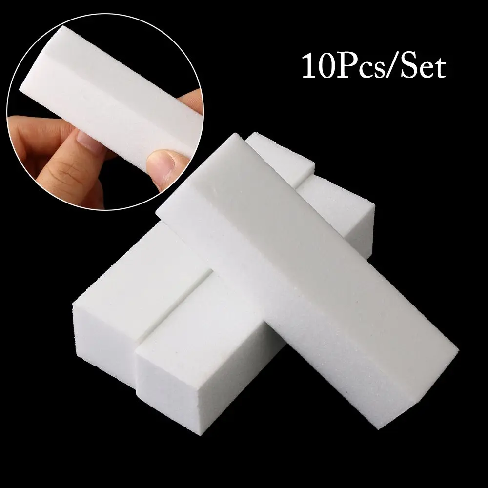 

10pcs New Tips Pedicure Trimming Kit Manicure Tool Nail Buffer Sanding Files Nail Polisher Polishing block