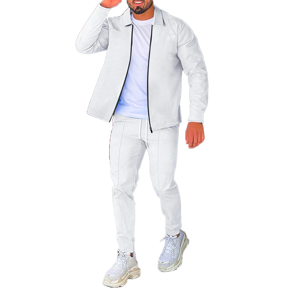 Black Outdoor Casual Zipup Long Sleeve Top Trousers Set Men's Lapel Cardigan Pants Suit Suitable for Vacation Holiday
Black Outdoor Casual Zipup Long Sleeve Top Trousers Set Men's Lapel Cardigan Pants Suit Suitable for Vacation Holiday