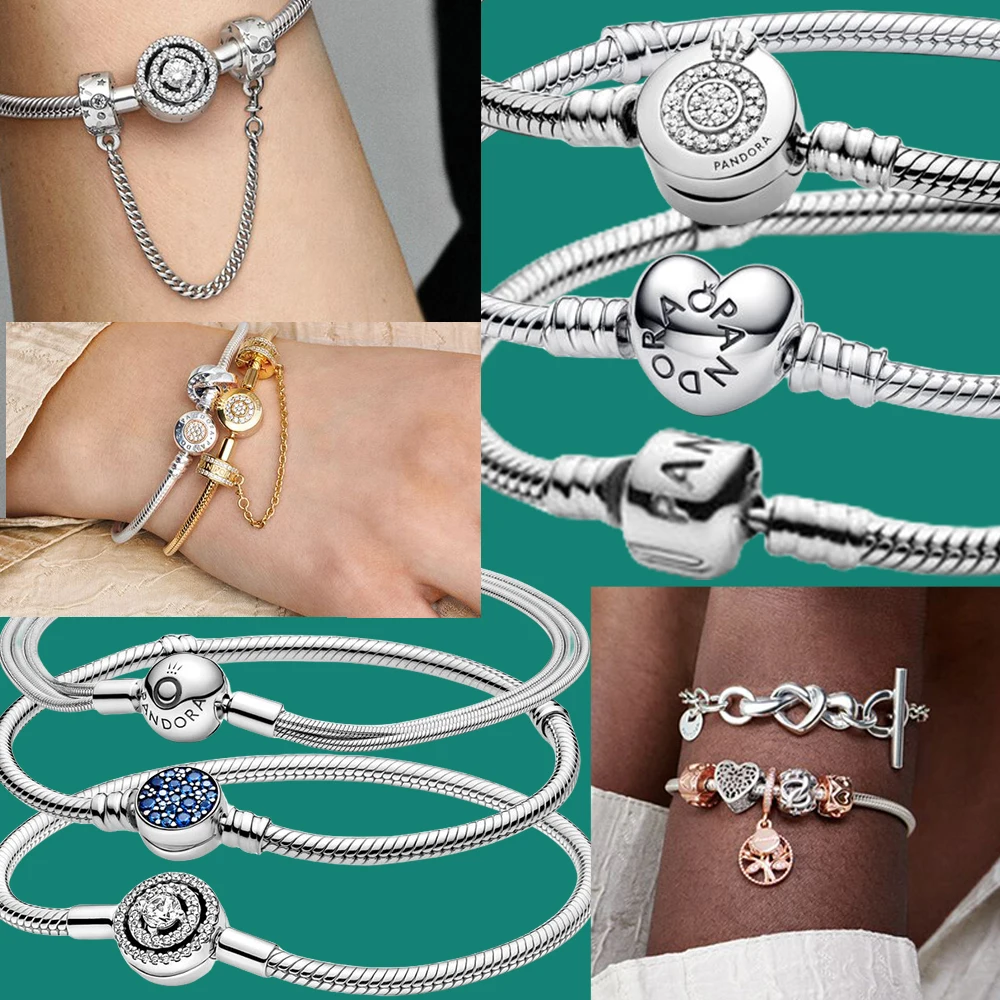 

Bestselling 925 Silver Original Charming Women's Jewelry Authentic Pandora Full Series DIY Bracelets Boutique Charming Gifts