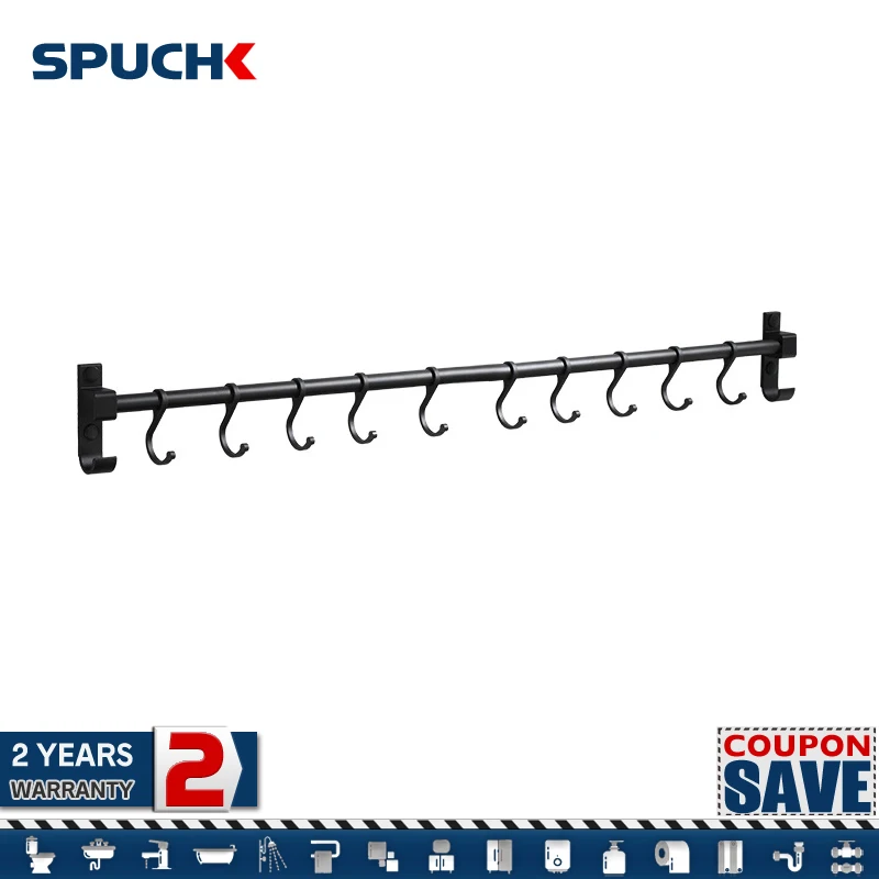 Hole Free 60cm Aluminum Kitchen Removable 10 Hooks Hanger Organizer Free Punch Hook Wall Hangers Bathroom Accessories
Hole Free 60cm Aluminum Kitchen Removable 10 Hooks Hanger Organizer Free Punch Hook Wall Hangers Bathroom Accessories