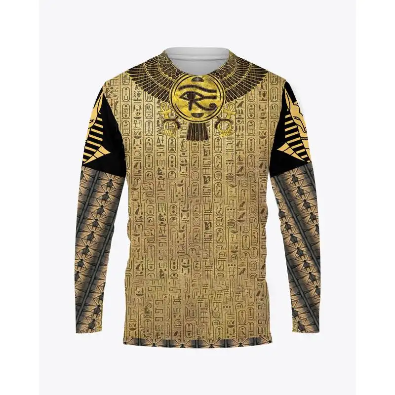 Ancient Egyptian Horus Print Summer Men's O-Neck T-shirt Casual Long Sleeve Oversized Pullover Fashion Tops Trend Men Clothing
Ancient Egyptian Horus Print Summer Men's O-Neck T-shirt Casual Long Sleeve Oversized Pullover Fashion Tops Trend Men Clothing