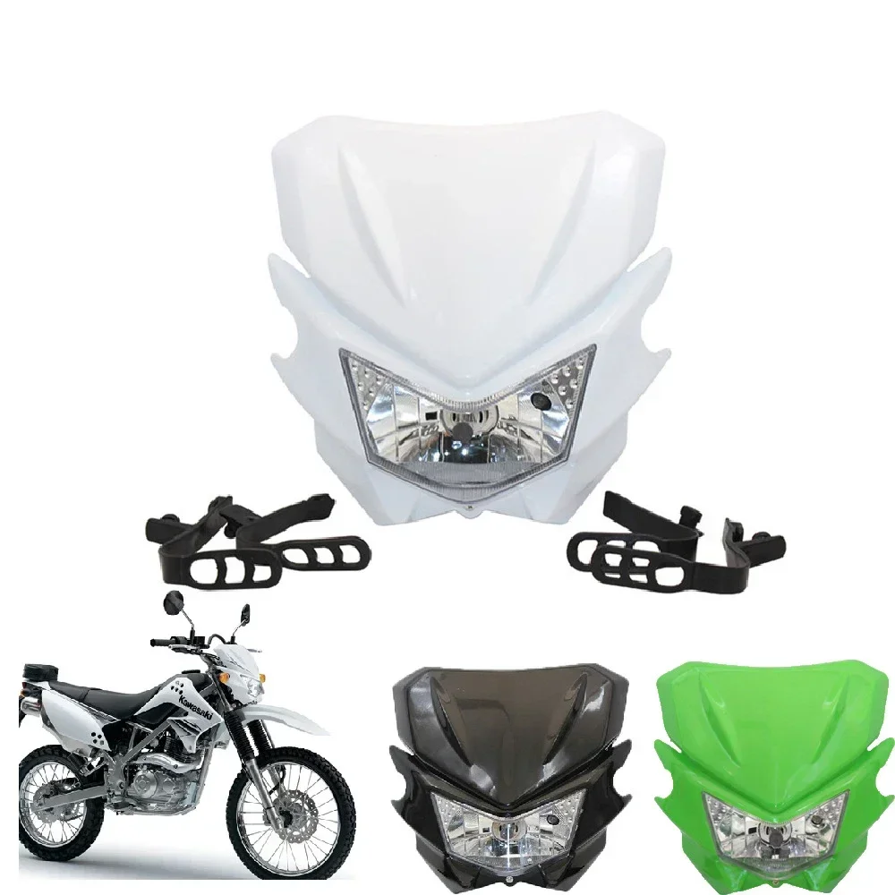 

Enduro Motocross Headlight Plate for Kawasaki Klx250 KLX 150 450 Universal Headlamp Dirt Bike Headlights Motorcycle Accessories