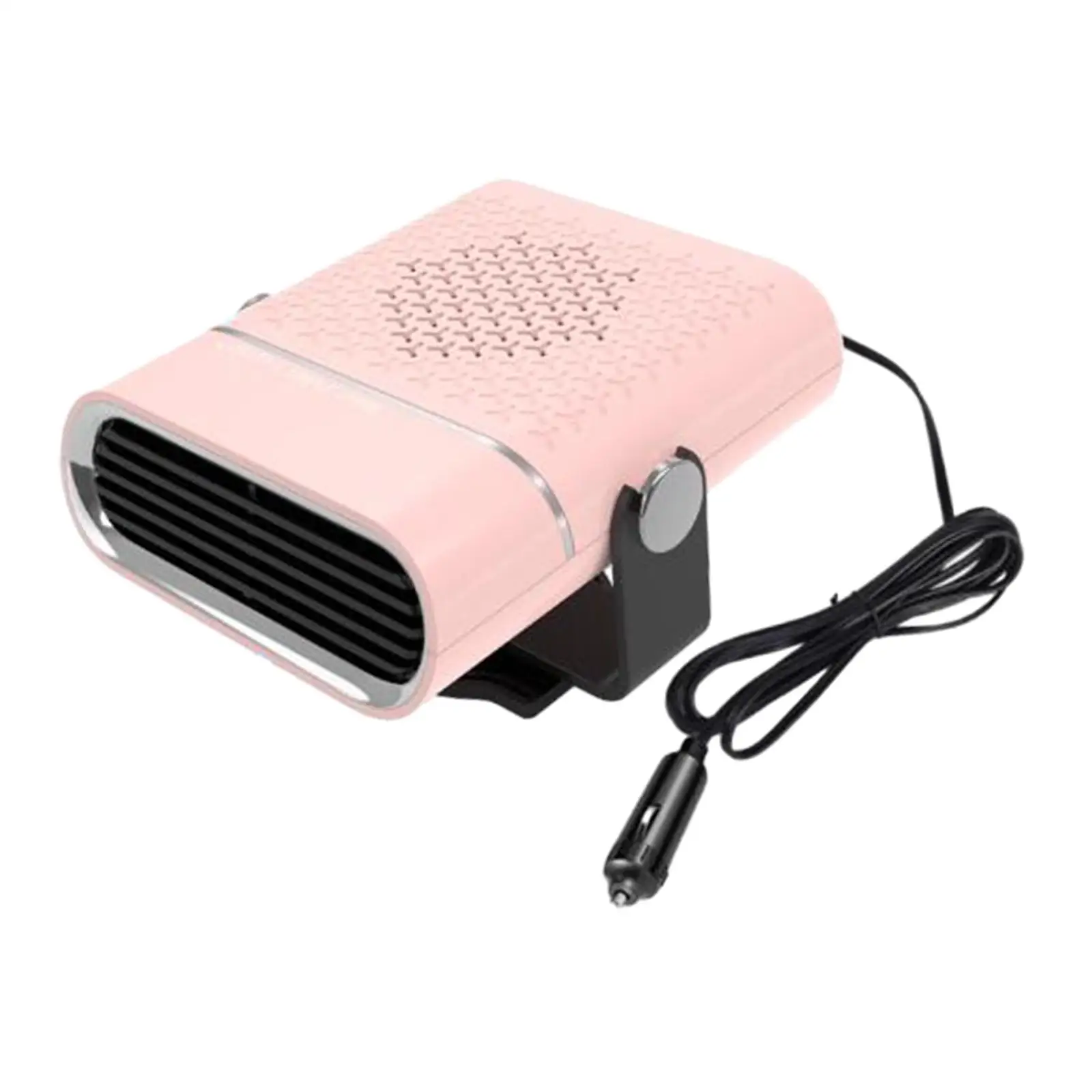 

Car Heater 24V Compact Fast Heating Defrost Defogger with Lighter Plug 360 Degree Rotary Automobile Windscreen Car Fan