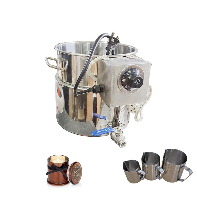 10L Wholesale Stainless Steel Electrical Heating Pot Melter Tank at Home Lab Make Scent Candle Soap Wax Fast Speed Melt
10L Wholesale Stainless Steel Electrical Heating Pot Melter Tank at Home Lab Make Scent Candle Soap Wax Fast Speed Melt