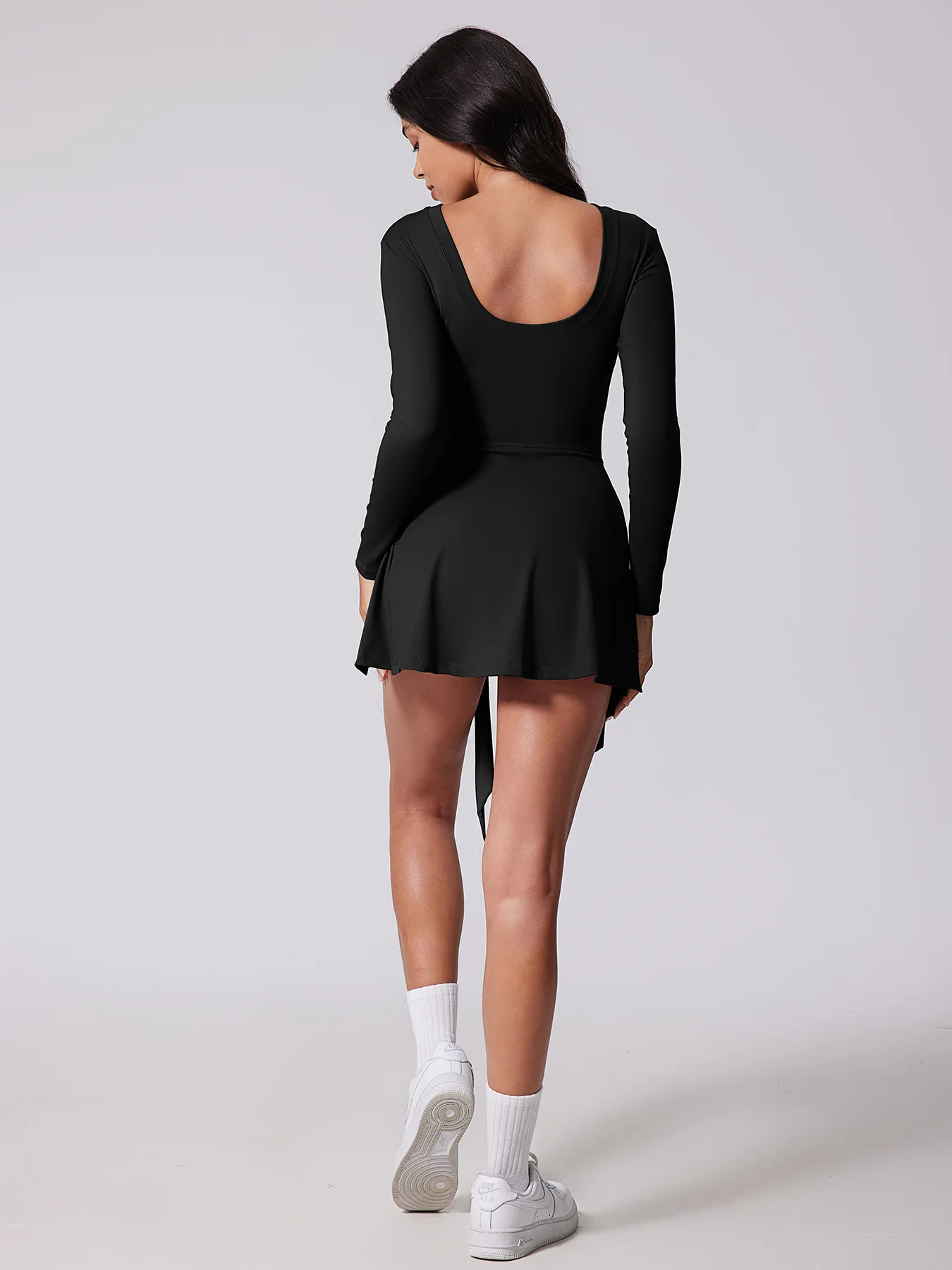 Women Tennis Sports Dress Running Tight Jumpsuit Quick Dry Sportswear Ladies Long Sleeves T-shirt Shorts Suit Gym Fitness Yoga Women Tennis Sports Dress Running Tight Jumpsuit Quick Dry Sportswear Ladies Long Sleeves T-shirt Shorts Suit Gym Fitness Yoga
