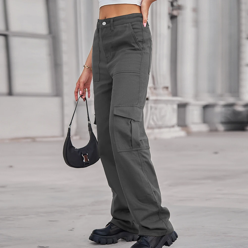 Trousers Women Pants Daily Cargo Casual Comfortable High Waisted Loose Streetwear Stretch Wide Leg All Seasons
Trousers Women Pants Daily Cargo Casual Comfortable High Waisted Loose Streetwear Stretch Wide Leg All Seasons