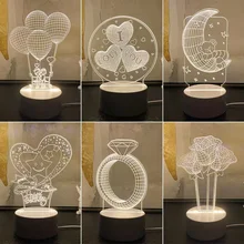 Love Acrylic 3D Night Light girl's birthday gift lovely creative bottom LED double luminescent custom anime led light
Love Acrylic 3D Night Light girl's birthday gift lovely creative bottom LED double luminescent custom anime led light