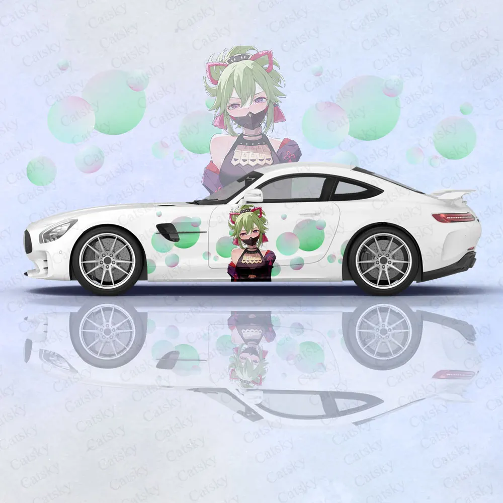 

Kuki Shinobu Genshin Impact Anime Girl Car Body Stickers Itasha Vinyl Car Side Decal Sticker Car Sticker Automotive Decor Film