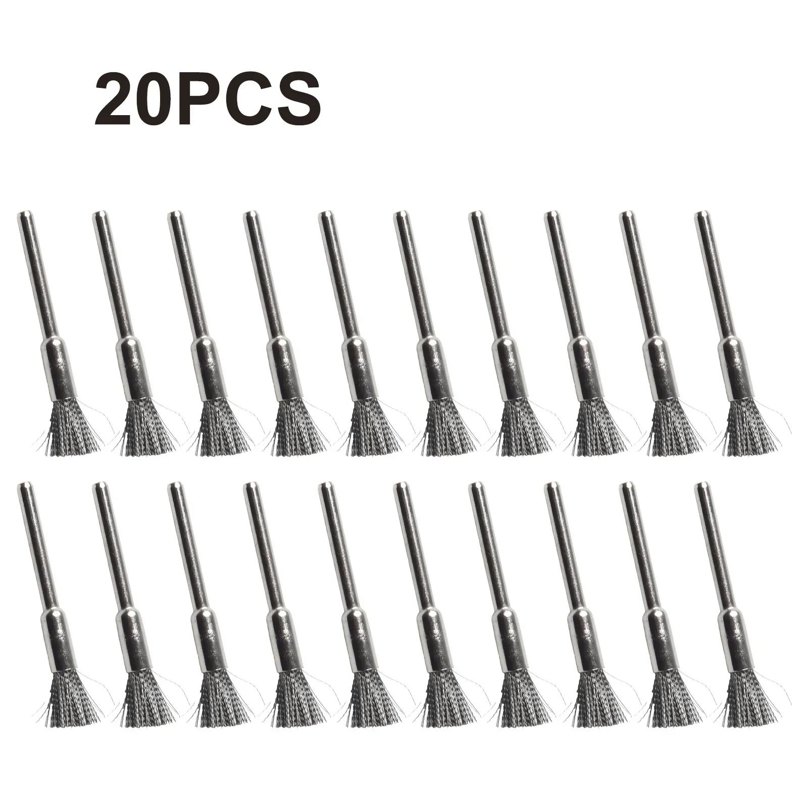 20 Pcs Steel Wire Brush 3mm Shank 5mm Diameter For Rotary Metalworking Cleaning Polishing Tools Power Drill Brush Accessories
20 Pcs Steel Wire Brush 3mm Shank 5mm Diameter For Rotary Metalworking Cleaning Polishing Tools Power Drill Brush Accessories