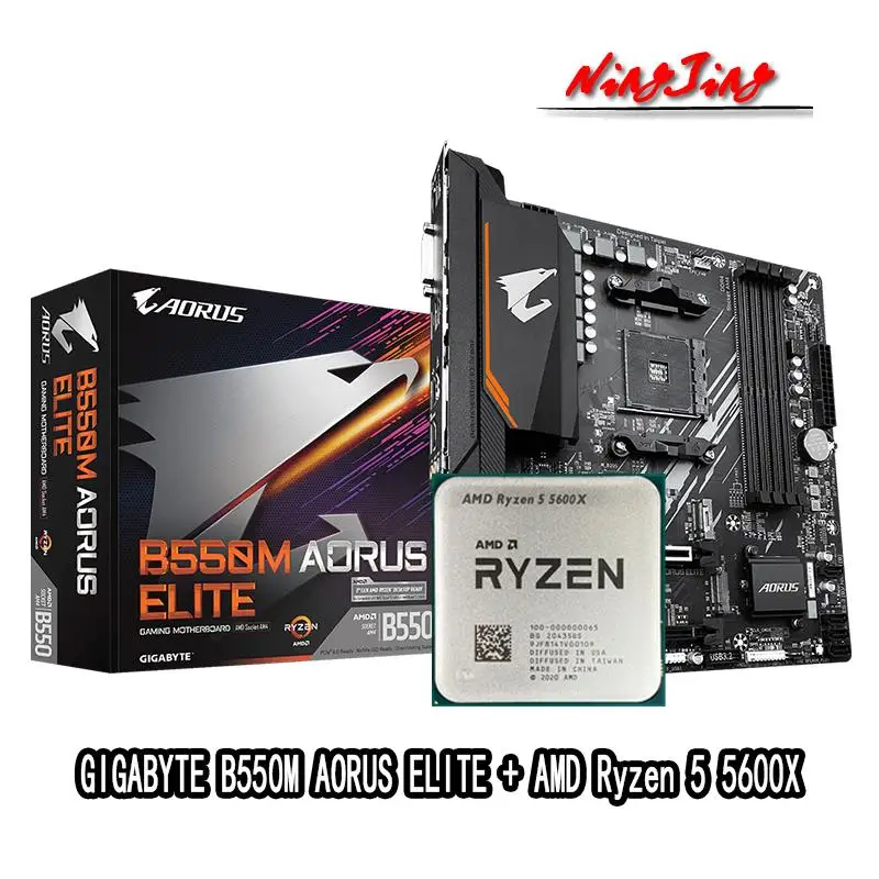 Материнская плата высшего качества AMD Ryzen 5 5600X R5 5600X CPU + GA B550M AORUS ELITE Socket AM4, новая, но без кулера
Материнская плата высшего качества AMD Ryzen 5 5600X R5 5600X CPU + GA B550M AORUS ELITE Socket AM4, новая, но без кулера