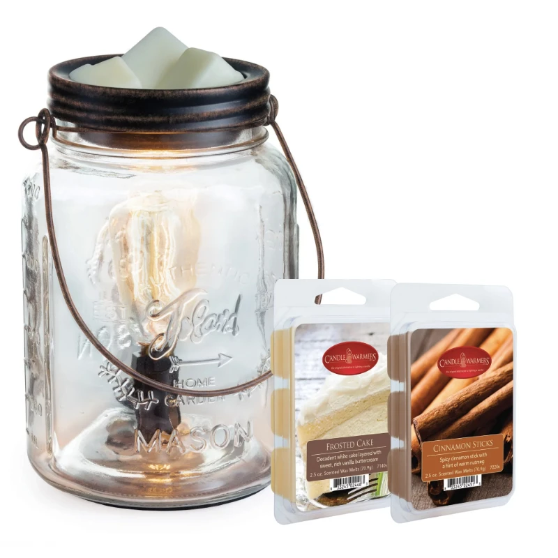 Mason Jar Fragrance Warmer Gift Set with Frosted Cake & Vanilla Cinnamon Wax Melts Glass jars with lids Squeeze bottle Food stor
Mason Jar Fragrance Warmer Gift Set with Frosted Cake & Vanilla Cinnamon Wax Melts Glass jars with lids Squeeze bottle Food stor