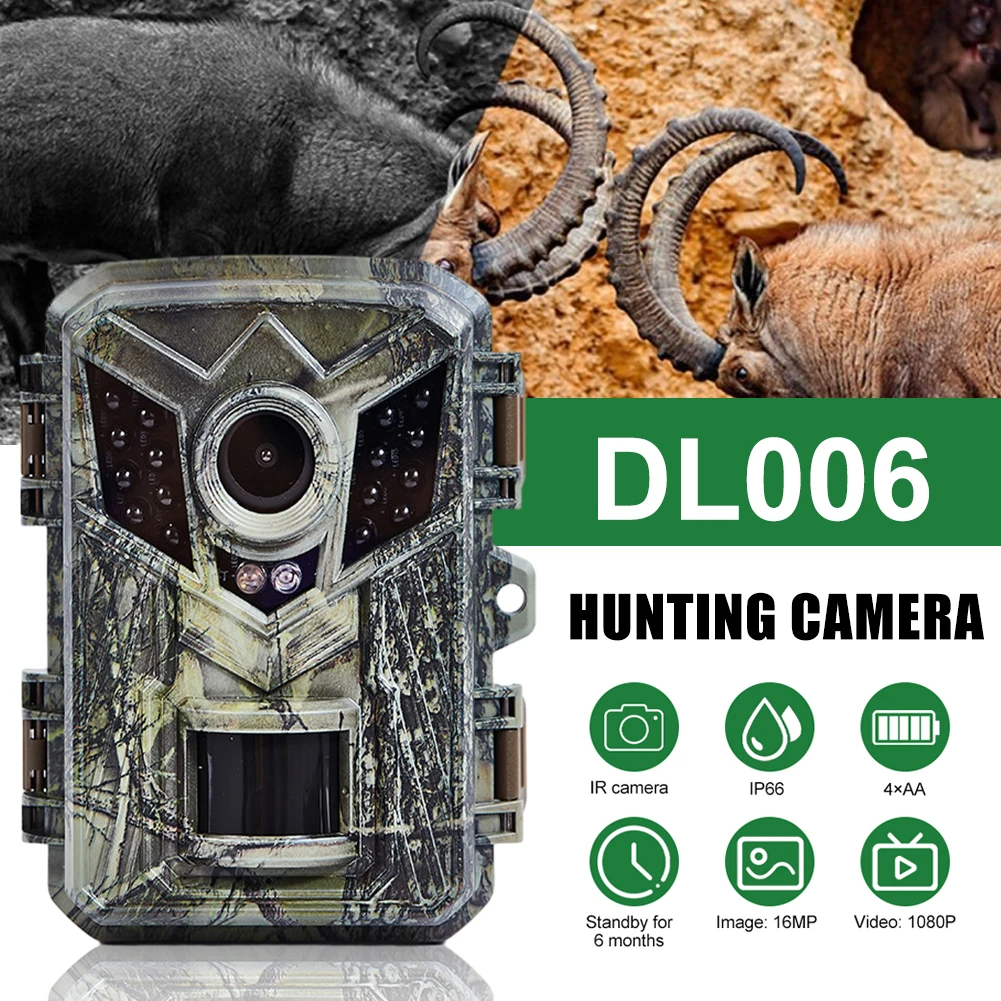 Mini Hunting Camera 16MP 1080P Motion Activated 0.2s Trigger Time Infrared Night Vision Wildlife Obervation Trail Game Scouting
Mini Hunting Camera 16MP 1080P Motion Activated 0.2s Trigger Time Infrared Night Vision Wildlife Obervation Trail Game Scouting