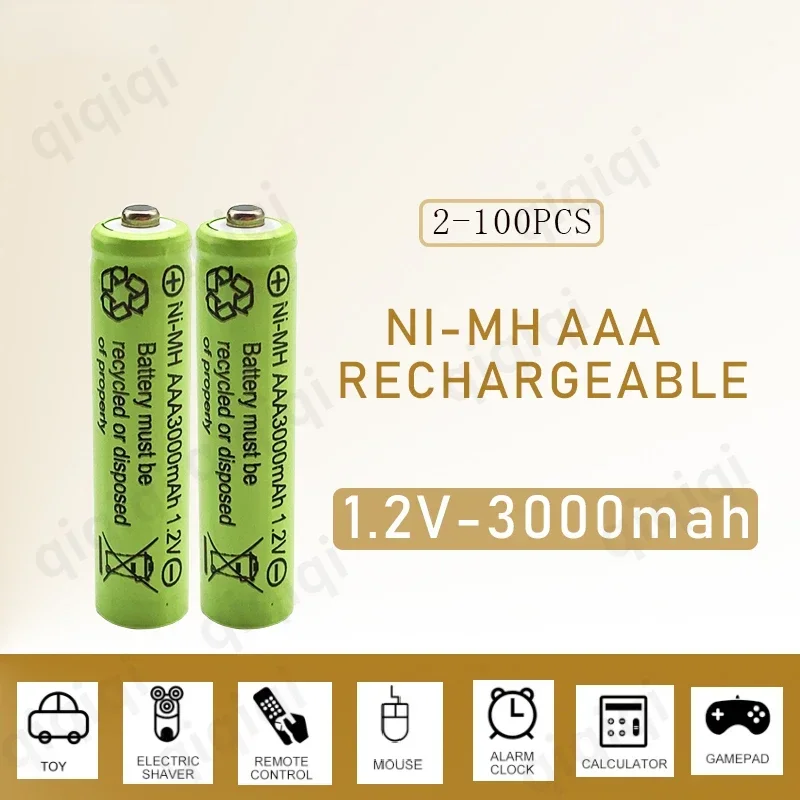 100% Original AAA 3000MAh 1.2V Rechargeable Nickel Hydrogen Battery AAA 3000mAh+free Shipping
100% Original AAA 3000MAh 1.2V Rechargeable Nickel Hydrogen Battery AAA 3000mAh+free Shipping