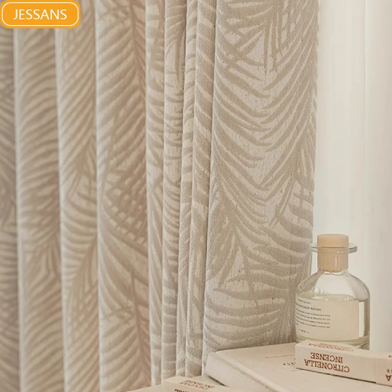 French Cream Beige Plant Jacquard Thickened Chenille Curtains for Living Room Bedroom French Window Balcony Window
French Cream Beige Plant Jacquard Thickened Chenille Curtains for Living Room Bedroom French Window Balcony Window