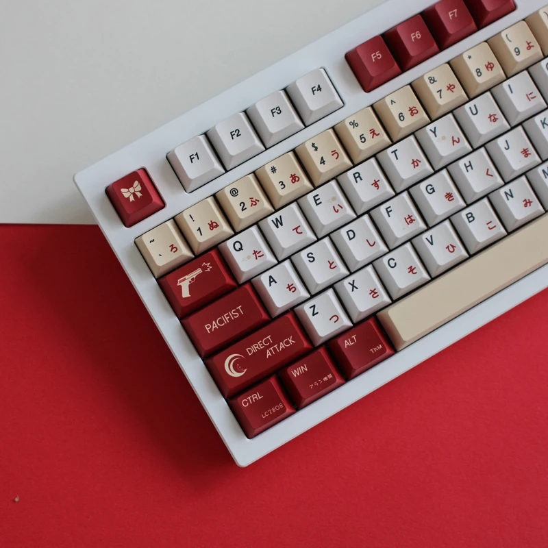 139 клавиш аниме Lycoris Recoil тема Вишневый профиль PBT Материал индивидуальные колпачки клавиш для механической клавиатуры
139 клавиш аниме Lycoris Recoil тема Вишневый профиль PBT Материал индивидуальные колпачки клавиш для механической клавиатуры