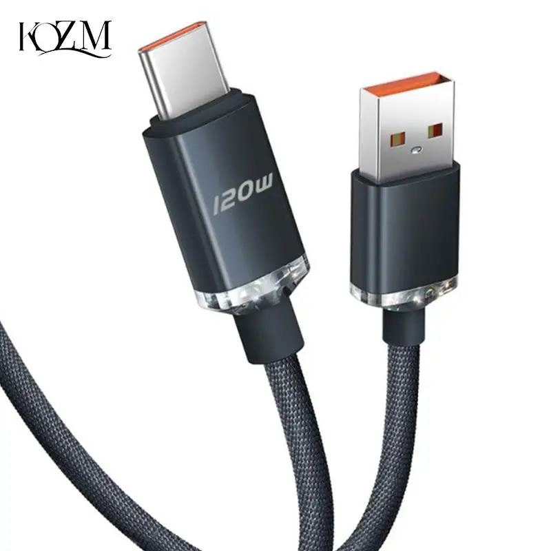 

120W Super Fast Charge 6A Data Cable Data Cable Fast Charging Type C Cable Wires Quick Charge USB C Cables