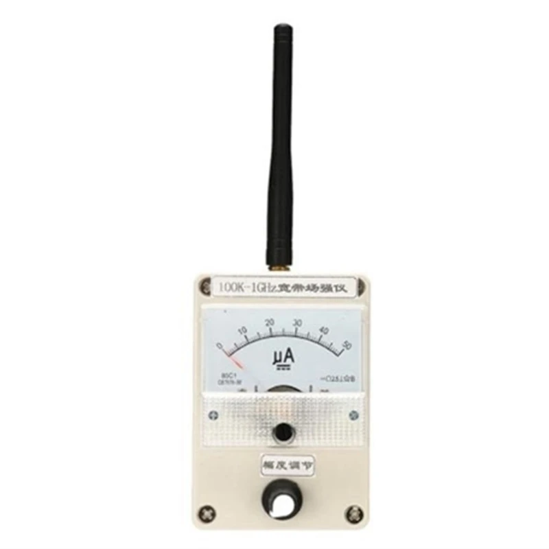 100Khz-1000Mhz Field Strength Indicator Meter RF Signal Level Meter + Antenna
100Khz-1000Mhz Field Strength Indicator Meter RF Signal Level Meter + Antenna