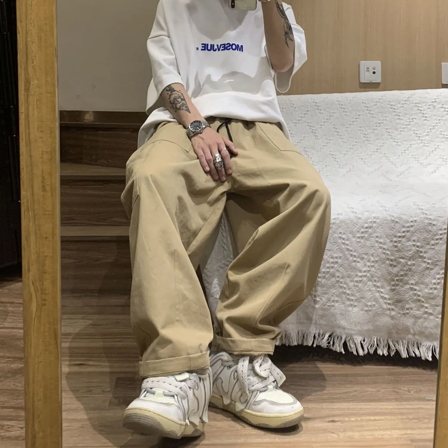 Oversized Women's Y2K Clohtes Japanese Clothing Retro Casual Cargo Pants Men Summer Straight Trousers Baggy Casual Joggers Pants
Oversized Women's Y2K Clohtes Japanese Clothing Retro Casual Cargo Pants Men Summer Straight Trousers Baggy Casual Joggers Pants