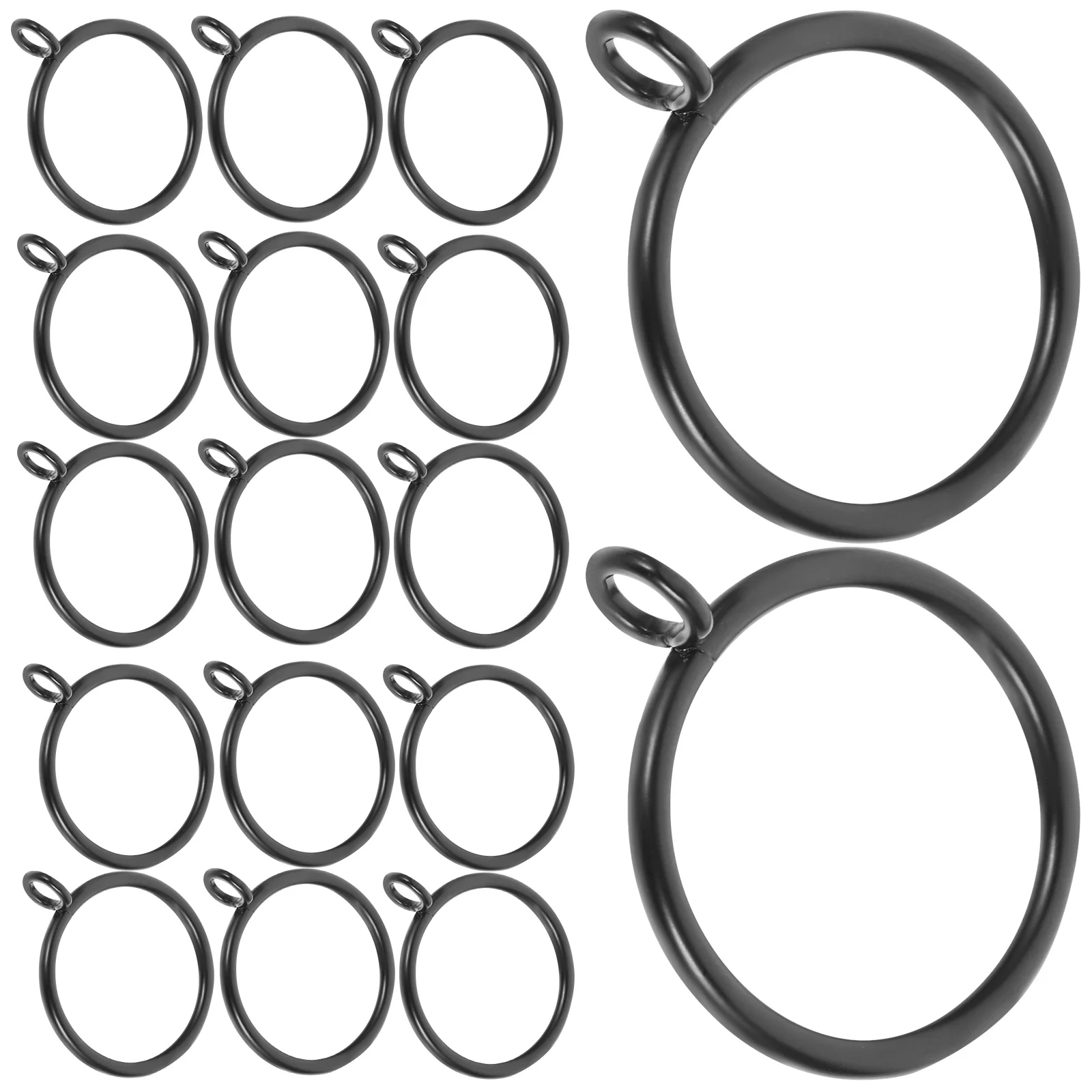 

40 Pcs Curtain Ring Hanging Rings Roman Rod Round Decor Metal Iron Spacers for Eyelet Curtains