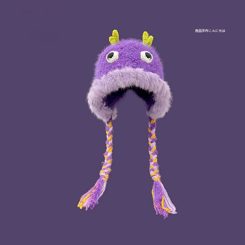 Kawaii Japanese Series Little Monster Plush Hat Wintertime Parents and Children Warm Ear Protection Hat Hand Crochet Family Gift
Kawaii Japanese Series Little Monster Plush Hat Wintertime Parents and Children Warm Ear Protection Hat Hand Crochet Family Gift