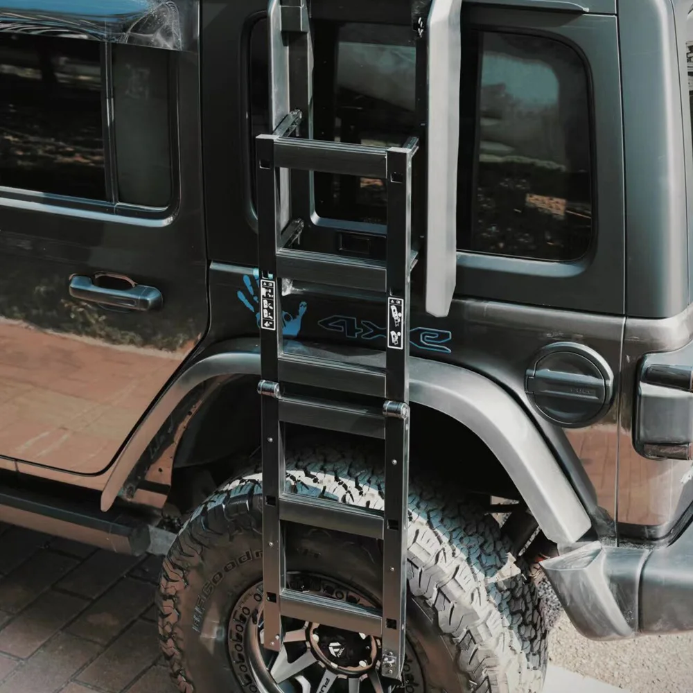 Aluminum Alloy Roof Luggage Carrier Side Ladder For Jeep Wrangler JK JL 2007-2023 JL1271
Aluminum Alloy Roof Luggage Carrier Side Ladder For Jeep Wrangler JK JL 2007-2023 JL1271