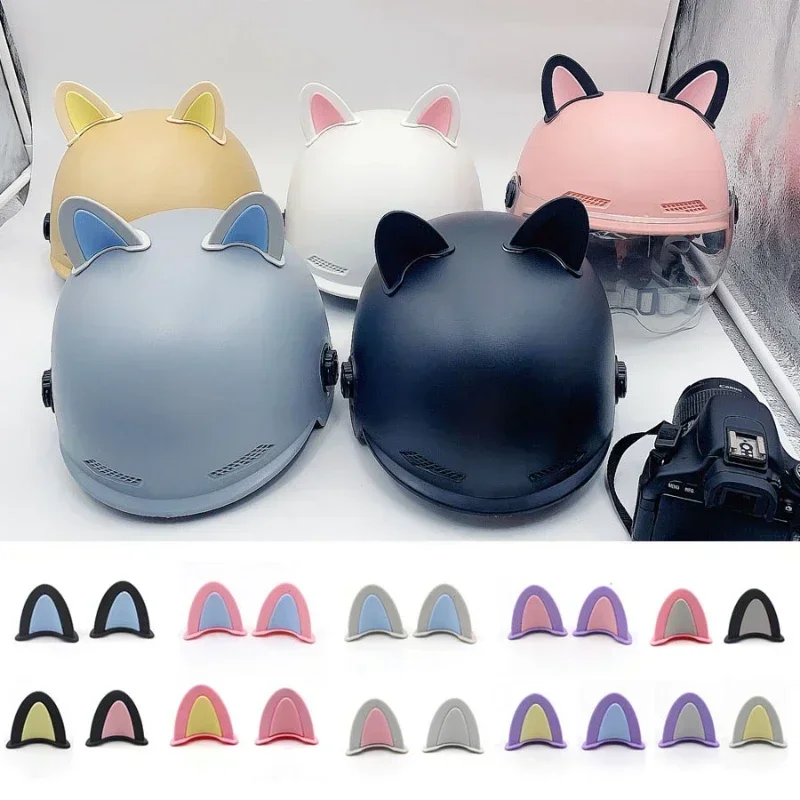 2Pcs Cat Ears Helmet Decoration Motorcycle Electric Stickers Decor Cute Multicolor Motorcycle Helmets Accessories Universal
2Pcs Cat Ears Helmet Decoration Motorcycle Electric Stickers Decor Cute Multicolor Motorcycle Helmets Accessories Universal