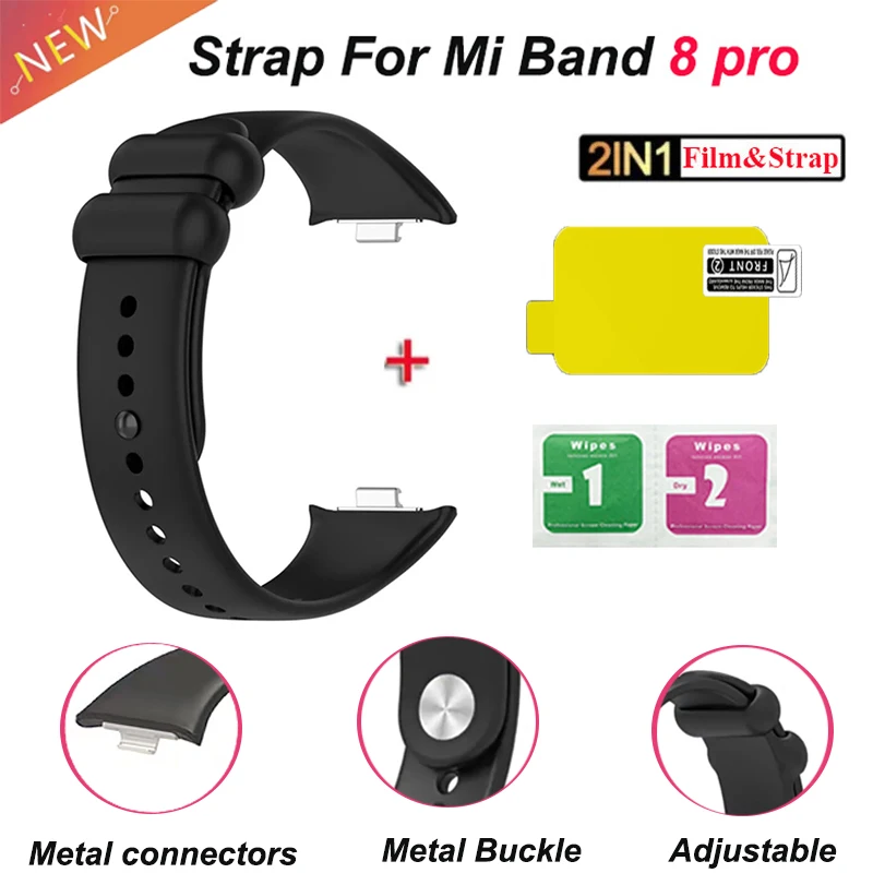 

Soft TPU Wristband for Xiaomi Band 8 Pro Repacement Strap Belt Miband 8pro Silicone Bracelet Silicone Watchband