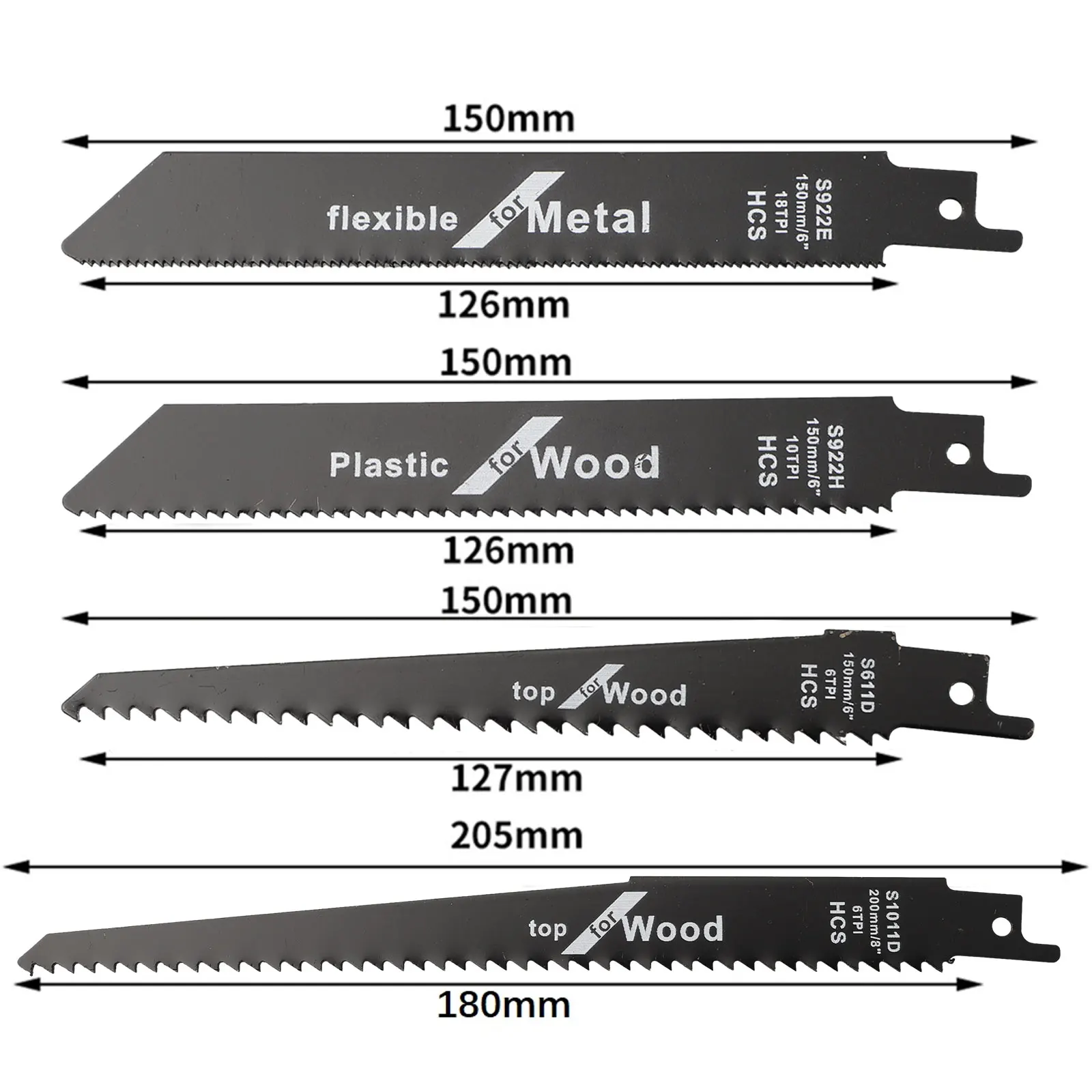 4pc Reciprocating Saw Blades For Wood Plastic Pipe Cutting Metal Outdoor Cutting Saw Blades For Woodworking Cutting Machines
4pc Reciprocating Saw Blades For Wood Plastic Pipe Cutting Metal Outdoor Cutting Saw Blades For Woodworking Cutting Machines