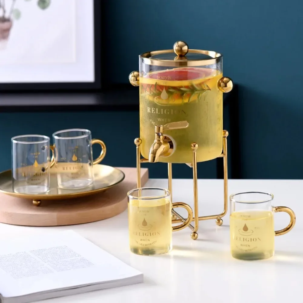 Nordic Cold Kettle Large Drinking Bucket Glass Cool Kettle Jug Juice Pot Cold Hot Drink Flower Tea Pot with Faucet Water Bottle
Nordic Cold Kettle Large Drinking Bucket Glass Cool Kettle Jug Juice Pot Cold Hot Drink Flower Tea Pot with Faucet Water Bottle