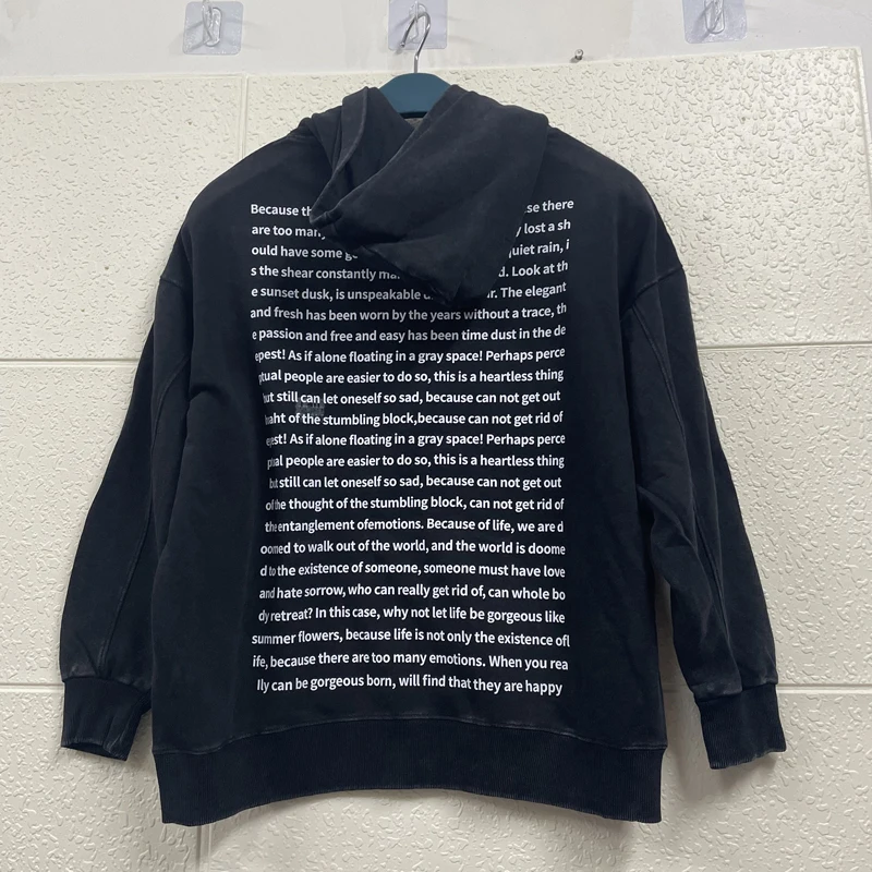 High-quality Essential Hoodie Vintage Hip Hop Lettered Printed Wash Old Cotton Hooded Men Women High Street Casual Sweatshirt 
High-quality Essential Hoodie Vintage Hip Hop Lettered Printed Wash Old Cotton Hooded Men Women High Street Casual Sweatshirt