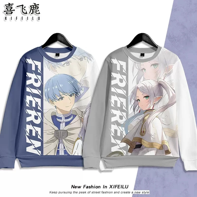 Anime Frieren at the Funeral Frieren Round Neck Hoodie Sweatshirt Coat Cosplay Costume Men Women Student Loose Pullover Tops
Anime Frieren at the Funeral Frieren Round Neck Hoodie Sweatshirt Coat Cosplay Costume Men Women Student Loose Pullover Tops