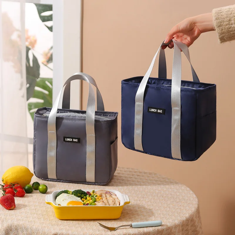 

Lunch Box Portable Thermal Bag Large Capacity Food Insulated Bento Pouch Dinner Container Cooler Ice Package Picnic Travel Bags