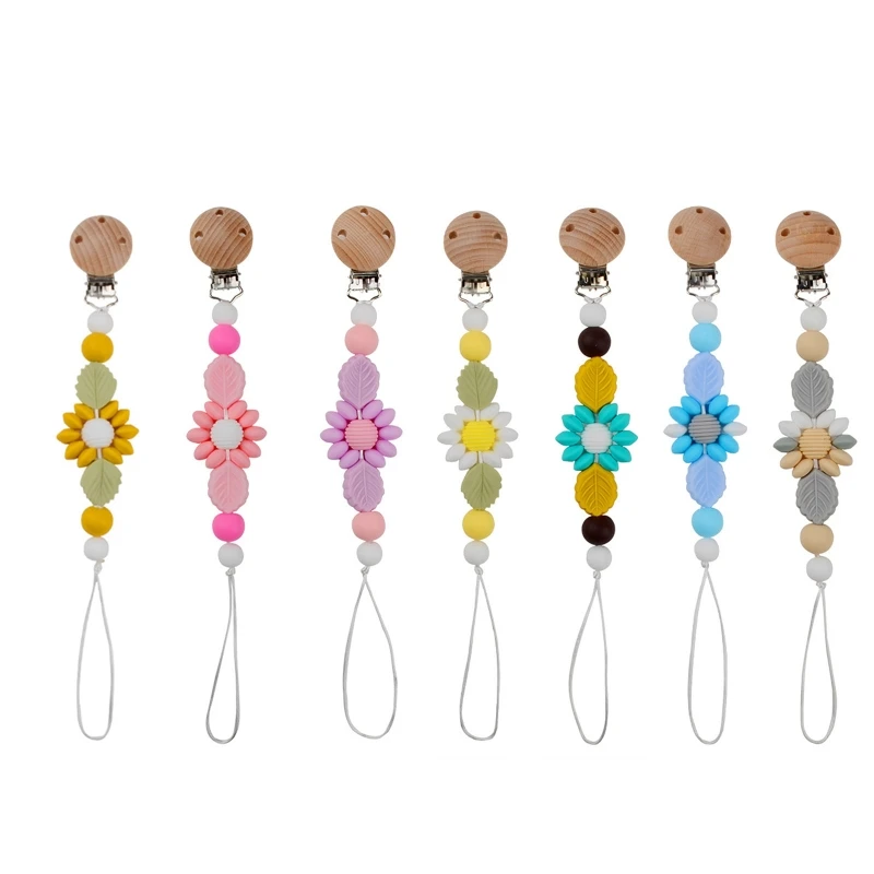 Silicone Baby Pacifier Chain Flower Leaf Clips Dummy Holder Nipples Clips for Baby Girls Boys Teething Teether Toys Supplies
Silicone Baby Pacifier Chain Flower Leaf Clips Dummy Holder Nipples Clips for Baby Girls Boys Teething Teether Toys Supplies