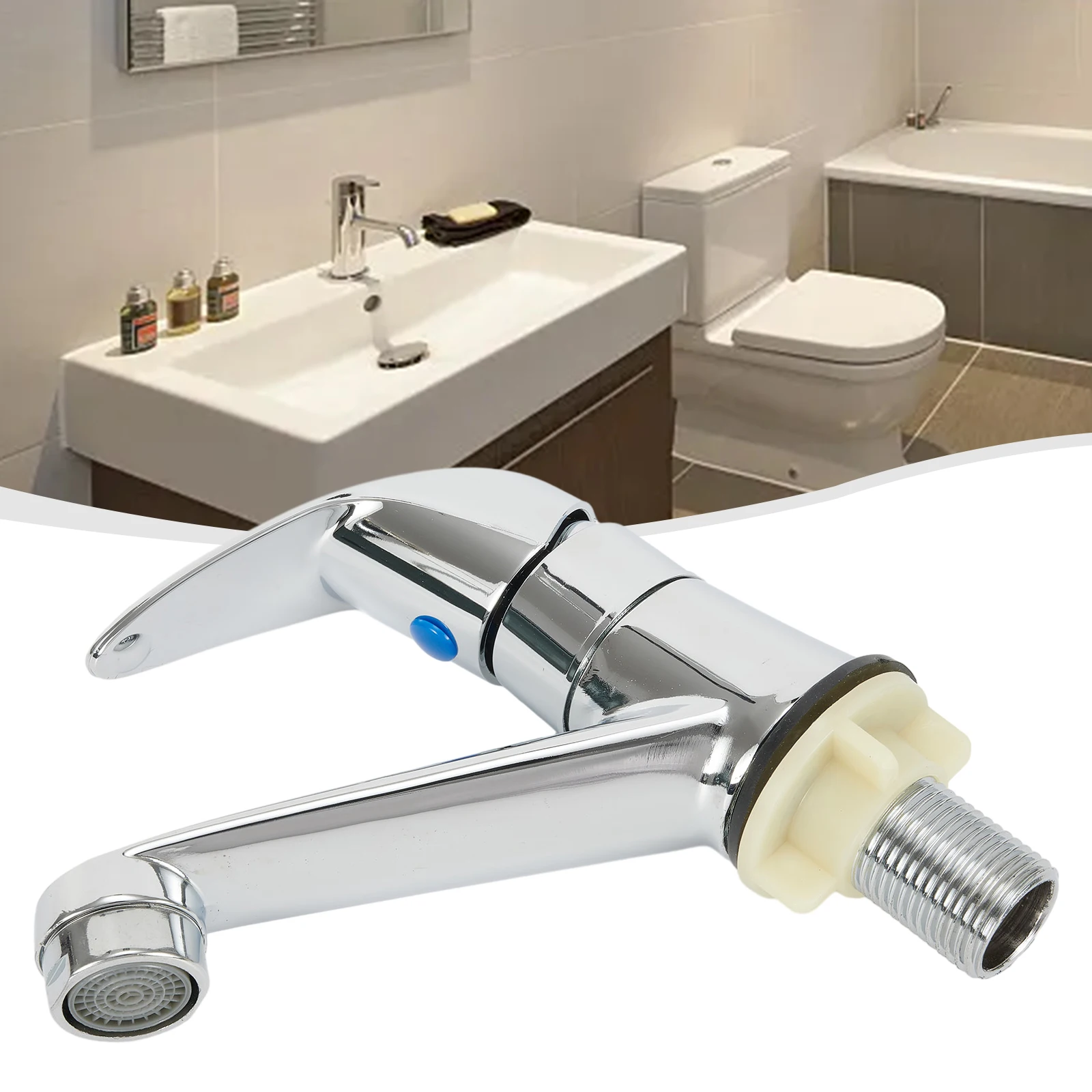 Single Handle Bathroom Basin Faucet Single Cold Tap Suitable for Wash Basin Drip Free Ceramic Cartridge Zinc Alloy Chrome Finish
Single Handle Bathroom Basin Faucet Single Cold Tap Suitable for Wash Basin Drip Free Ceramic Cartridge Zinc Alloy Chrome Finish