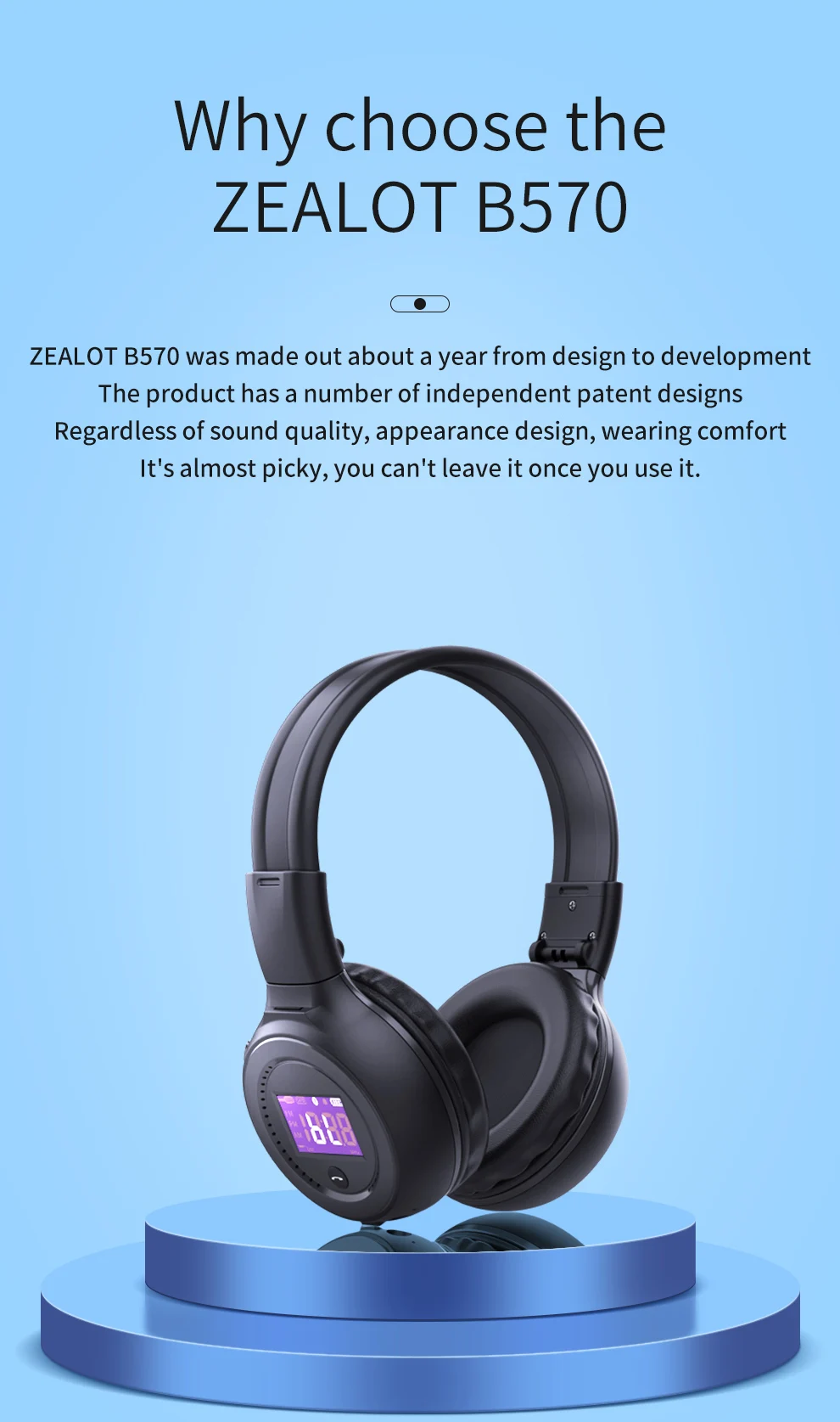 Zealot Bluetooth Headphones Buy Online Zealot Sparkle B570