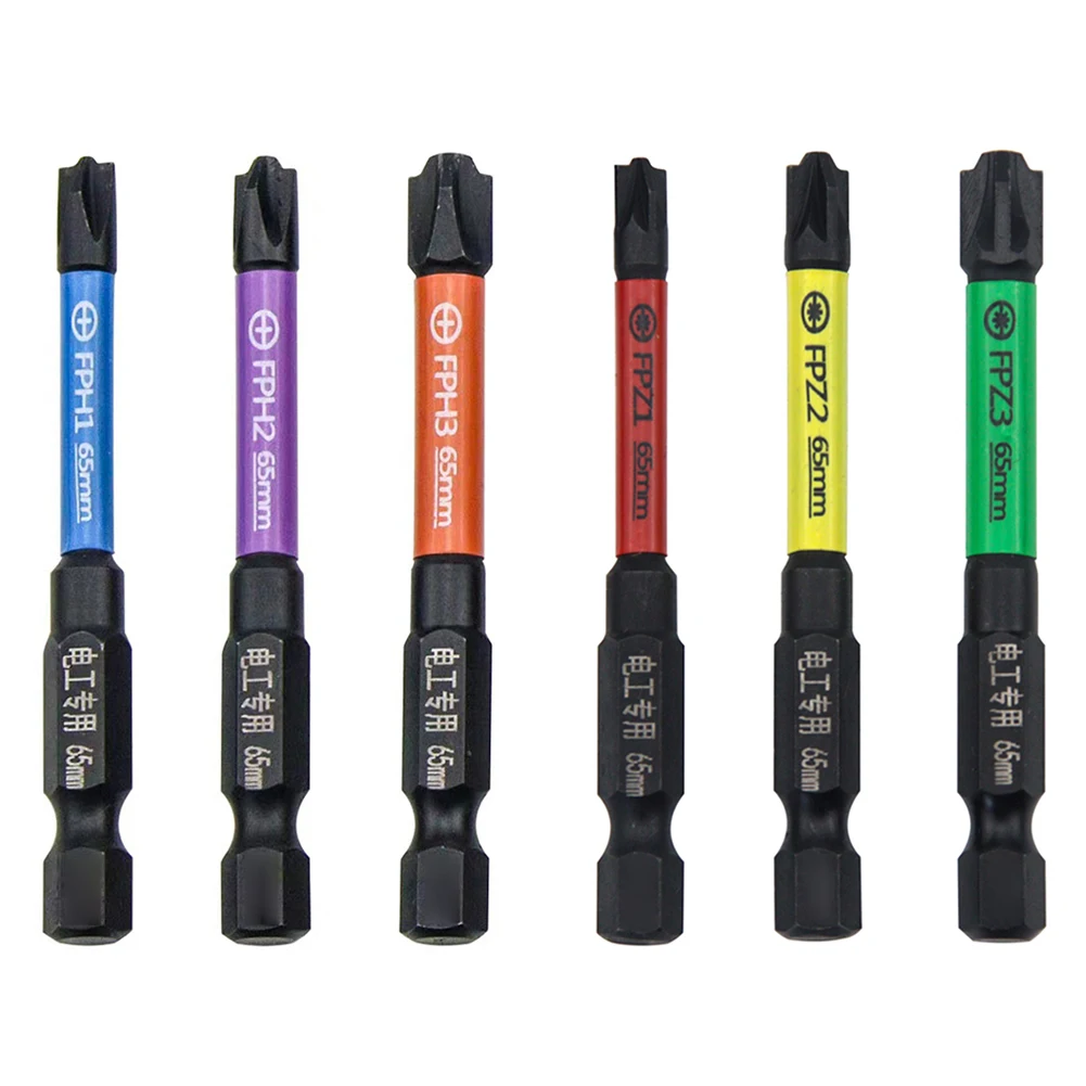 6pcs 65mm Magnetic Special Slotted Cross Screwdriver Bit FPH1 FPH2 FPH3 FPZ1 FPZ2 FPZ3 For Electrician Socket Switch Power Tools
6pcs 65mm Magnetic Special Slotted Cross Screwdriver Bit FPH1 FPH2 FPH3 FPZ1 FPZ2 FPZ3 For Electrician Socket Switch Power Tools