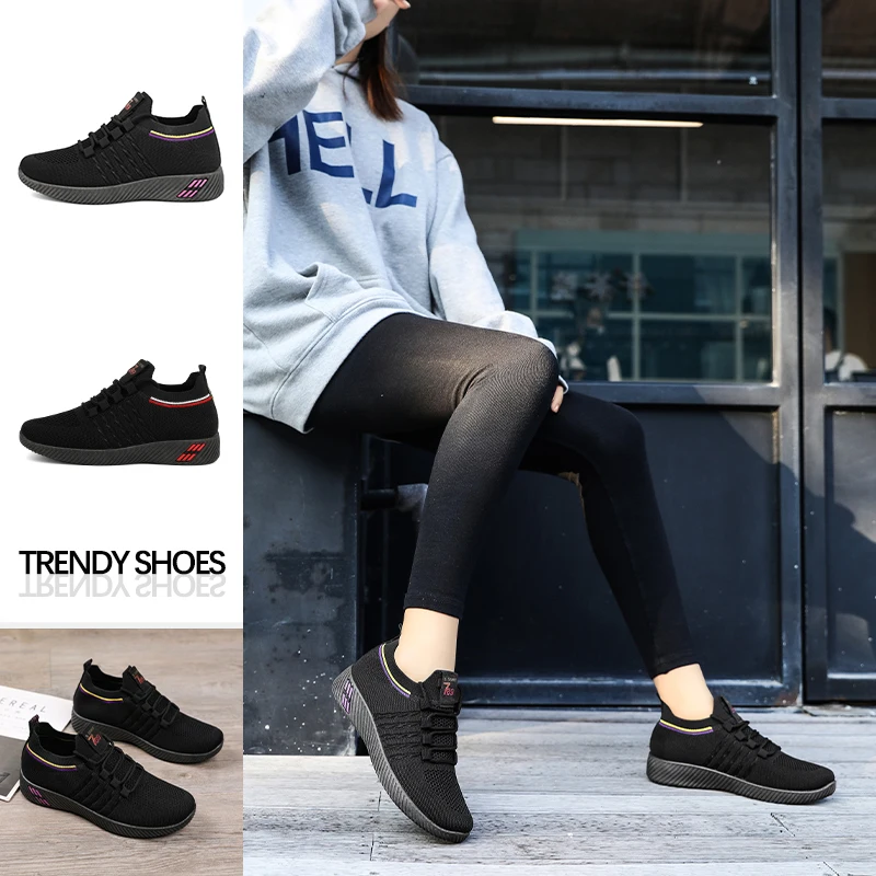 

Training Shoes Women Breathable Platform Fashion Sneakers 2022 Comfy Tennis Gym Tenis Sports Shoes Plus Size 41 Female Sneakers