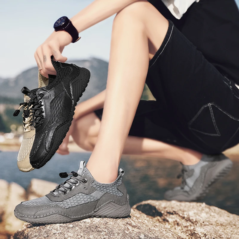 Мужские сетчатые кроссовки, дышащие, для отдыха на открытом воздухе, походов, пляжа, альпинизма, скалолазания, оригинал
Мужские сетчатые кроссовки, дышащие, для отдыха на открытом воздухе, походов, пляжа, альпинизма, скалолазания, оригинал