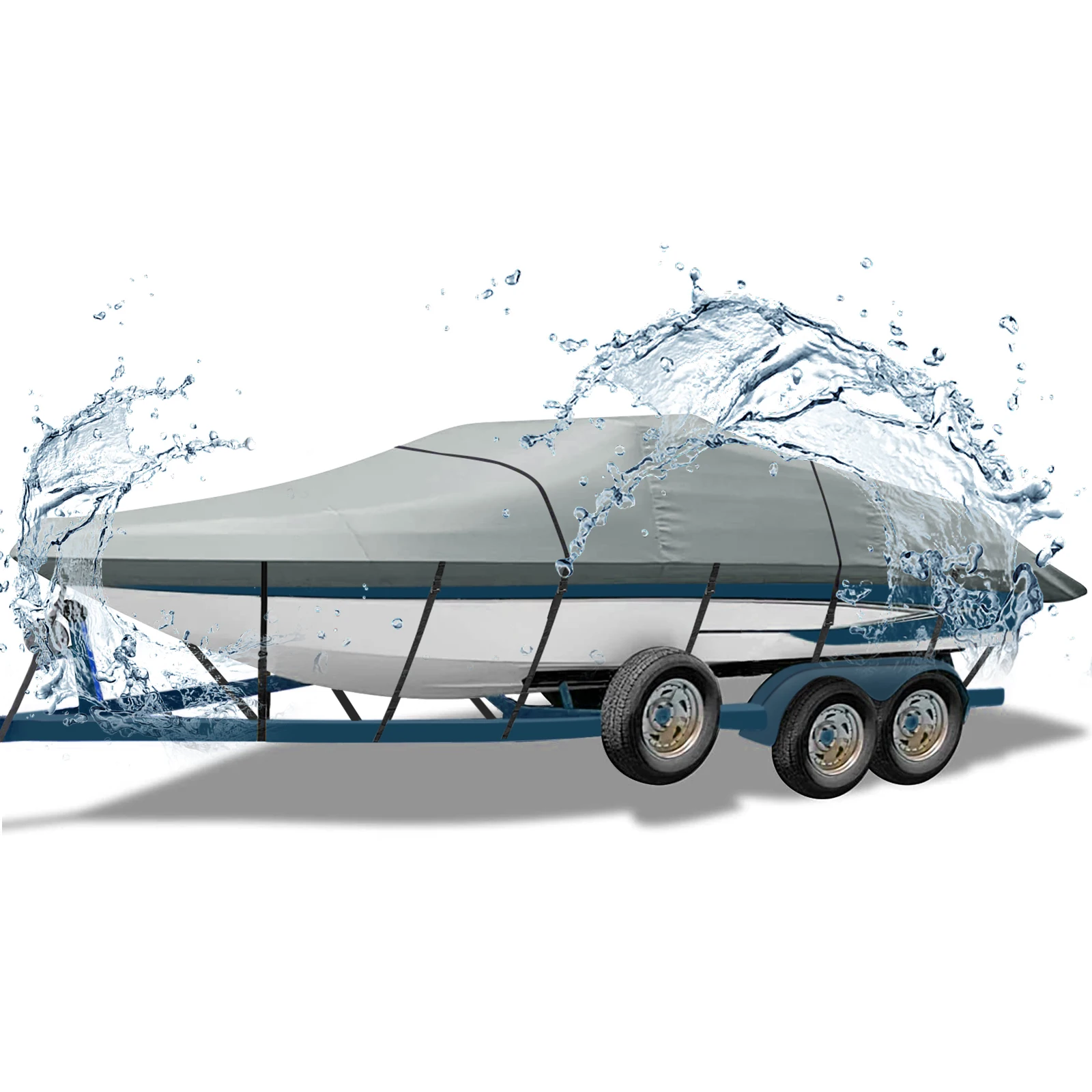 CHANGE MOORE Boat Cover Heavy Duty 100% Waterproof Trailerable Runabout Boat Cover Fit V-Hull Tri-Hull Fishing Speedboat Cover
CHANGE MOORE Boat Cover Heavy Duty 100% Waterproof Trailerable Runabout Boat Cover Fit V-Hull Tri-Hull Fishing Speedboat Cover