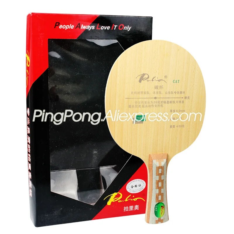 Original Palio CAT Table Tennis Blade (Light Weight Carbon) Racket Ping Pong Bat Paddle
Original Palio CAT Table Tennis Blade (Light Weight Carbon) Racket Ping Pong Bat Paddle