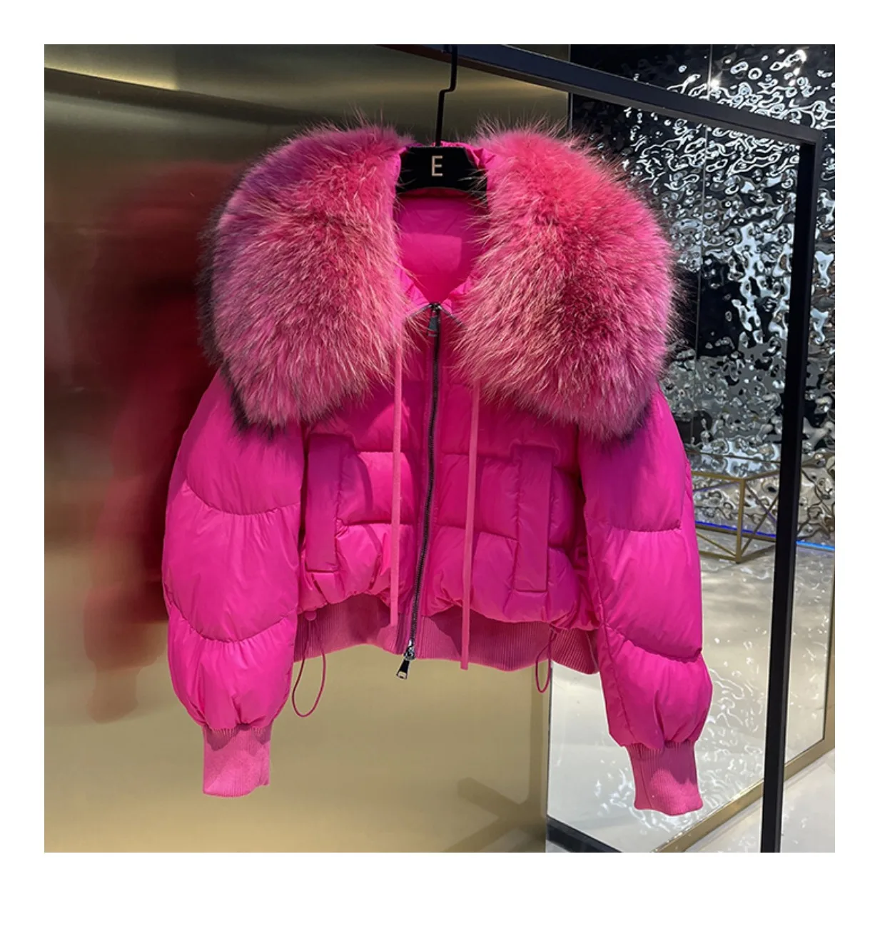 OFURTEBUY Winter Puffer Jacket Women Thick Warm Short Parkas Real Natural Raccoon Fur Female Loose 90% White Duck Down Coat
OFURTEBUY Winter Puffer Jacket Women Thick Warm Short Parkas Real Natural Raccoon Fur Female Loose 90% White Duck Down Coat