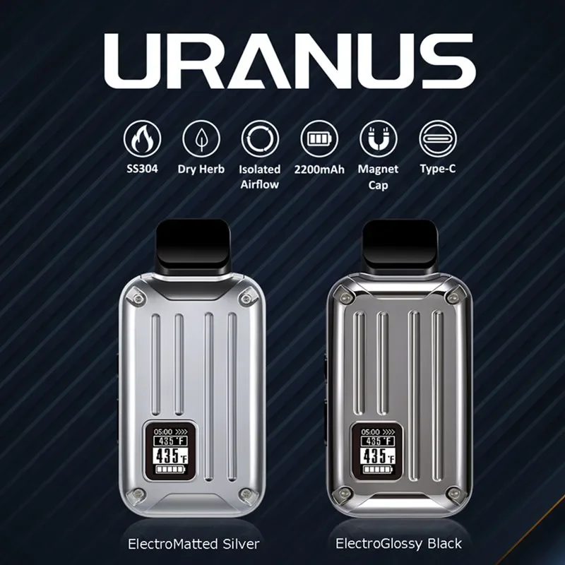 Original ANIX Uranus Dry Herb Vaporizer Vape Pen Kits 2200mAh Battery OLED Display Screen USB-C Charging Herbal E Cigarettes
Original ANIX Uranus Dry Herb Vaporizer Vape Pen Kits 2200mAh Battery OLED Display Screen USB-C Charging Herbal E Cigarettes