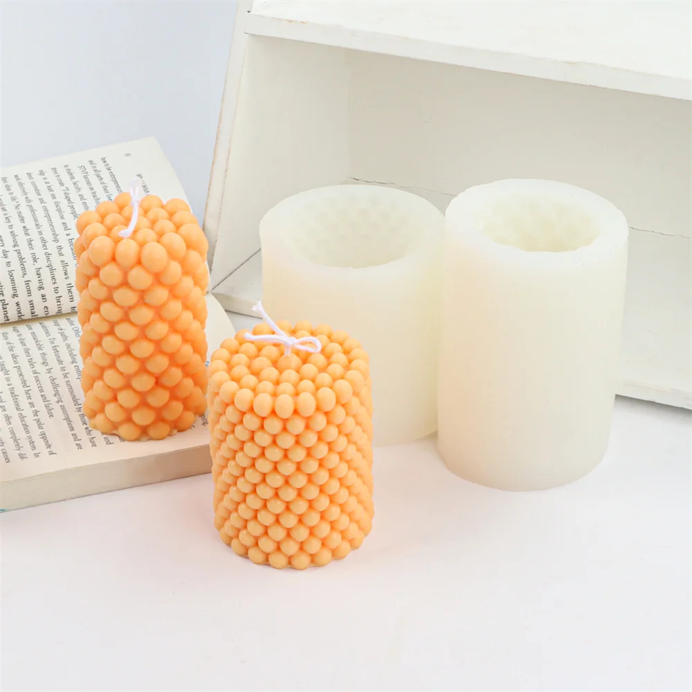2 Sizes Creative Handmade Bubble Cylinder Silicone Candle Mould Making Cake/Plaster/Soap DIY Wick Gifts Craft Home Decor
2 Sizes Creative Handmade Bubble Cylinder Silicone Candle Mould Making Cake/Plaster/Soap DIY Wick Gifts Craft Home Decor