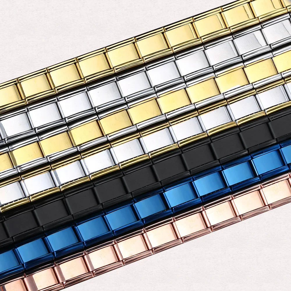 Stainless Steel Italian Charm Bracelet – Elastic Link Bangle for DIY Customization Stainless Steel Italian Charm Bracelet – Elastic Link Bangle for DIY Customization