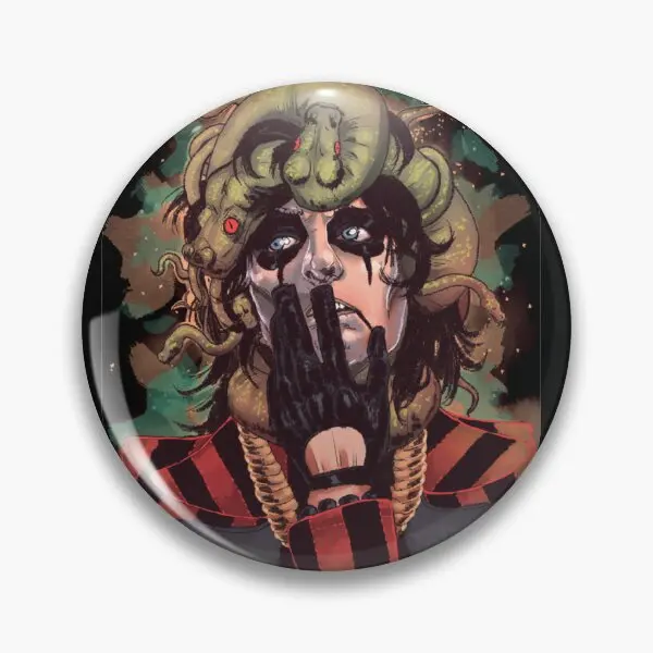 

Alice Cooper Soft Button Pin Brooch Gift Collar Jewelry Funny Women Cute Lover Hat Lapel Pin Badge Decor Fashion Clothes Metal