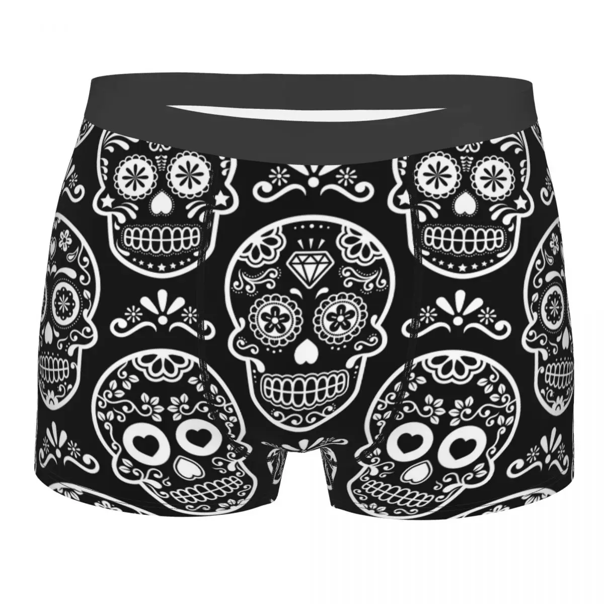 Men Mexican Sugar Skull Boxer Briefs Shorts Panties Breathable Underwear Halloween Day of the Dead Male Novelty Underpants
Men Mexican Sugar Skull Boxer Briefs Shorts Panties Breathable Underwear Halloween Day of the Dead Male Novelty Underpants