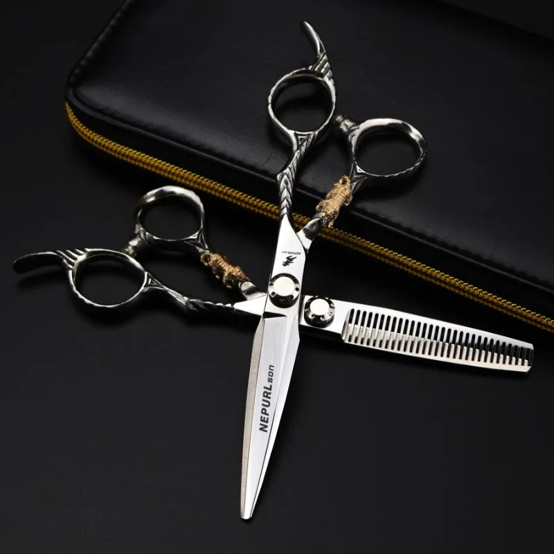 Professional JP440c steel 6 '' Upscale Golden tiger hair scissors cutting barber haircut thinning shears hairdresser scissors
Professional JP440c steel 6 '' Upscale Golden tiger hair scissors cutting barber haircut thinning shears hairdresser scissors